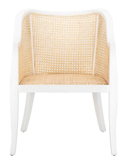 Safavieh - Maika Cane Dining Chair - White - Natural - DCH9500B veiw 1