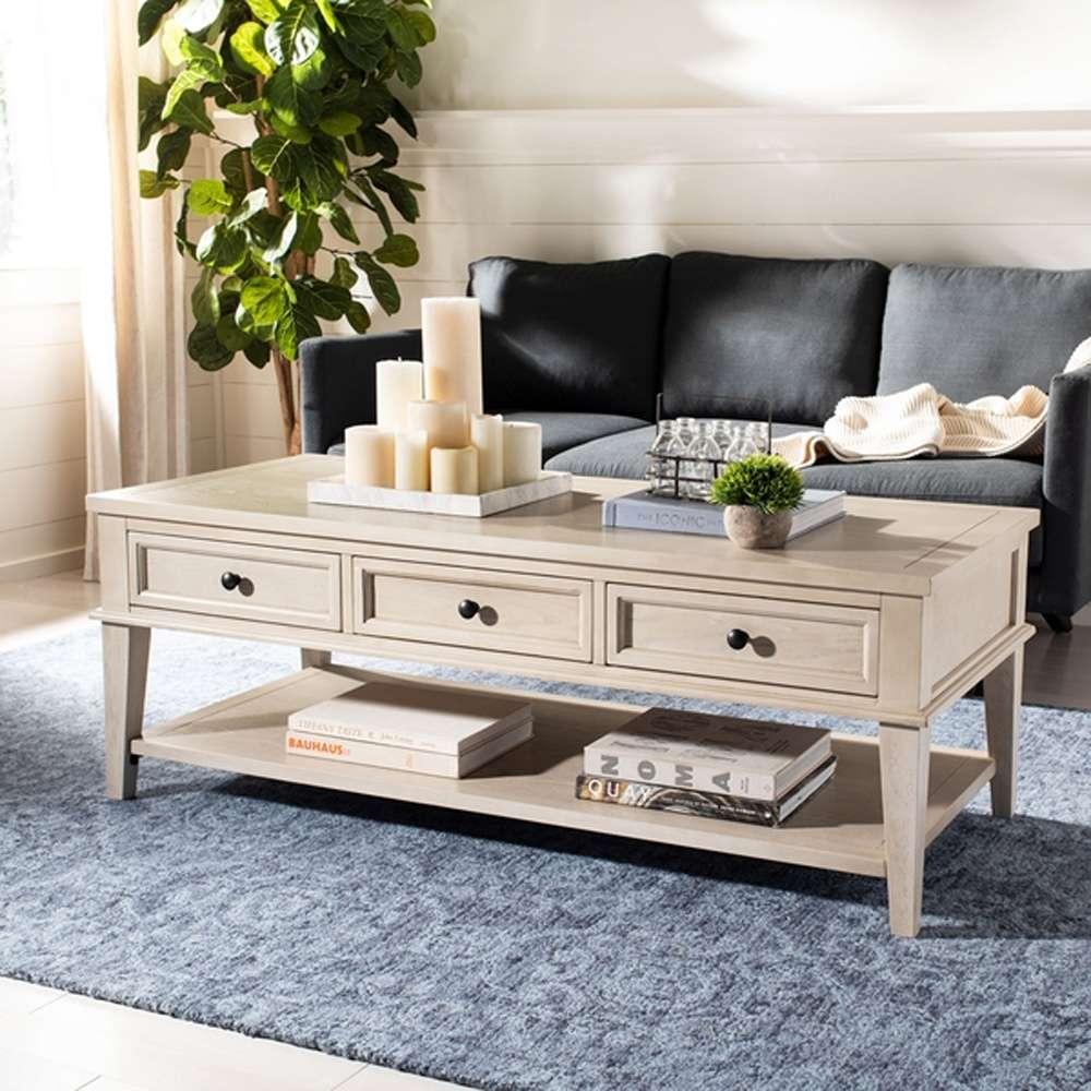 Safavieh - Manelin Coffee Table - White Washed - AMH6642B veiw 2