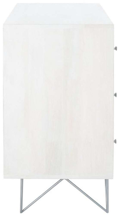 Safavieh - Marigold 3 Drawer Chest - White Washed - Silver - CHS9001B veiw 3