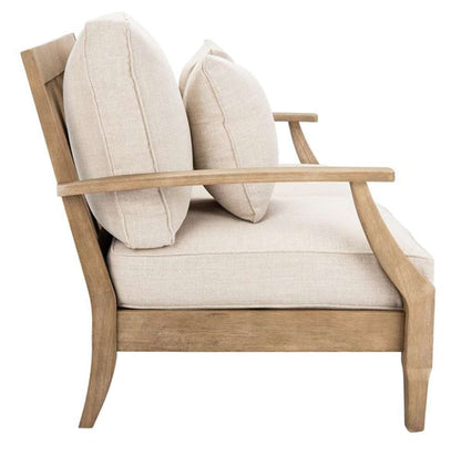 Safavieh - Martinique Wood Patio Loveseat - Natural - Beige - CPT1012A veiw 4