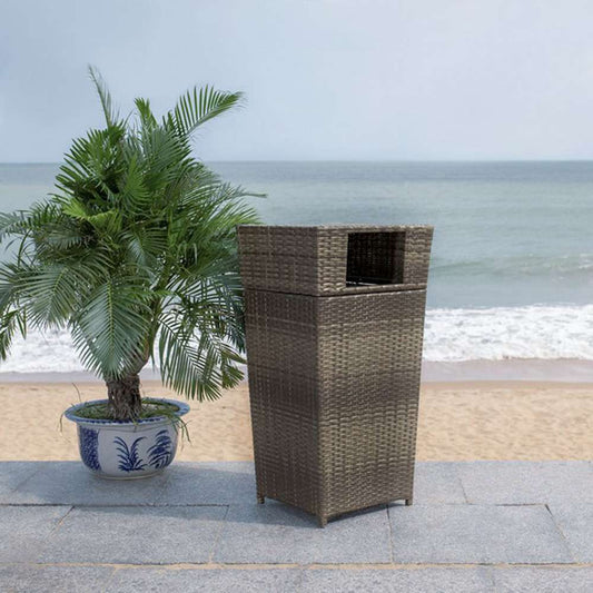 Safavieh - Mazeli Trash Bin - Grey Brown  - PAT7512C veiw 2