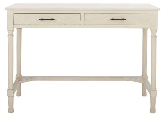 Safavieh - Mckinlee 2 Drawer Desk - Distrssed White - DSK5705A veiw 1