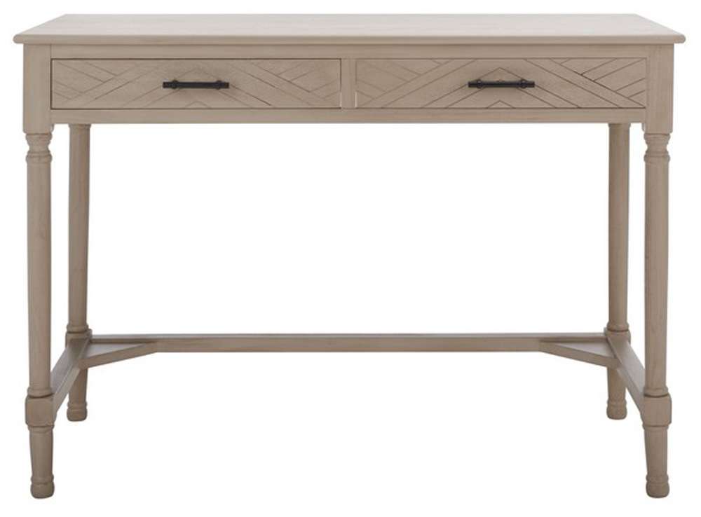 Safavieh - Mckinlee 2 Drawer Desk - Taupe - DSK5705C veiw 1