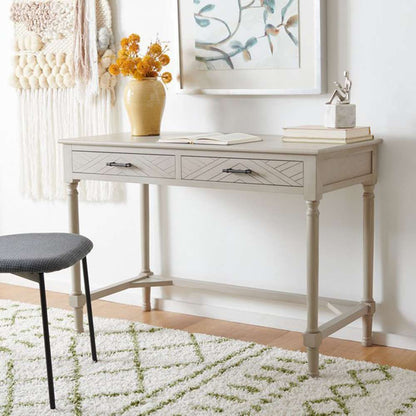 Safavieh - Mckinlee 2 Drawer Desk - Taupe - DSK5705C veiw 3