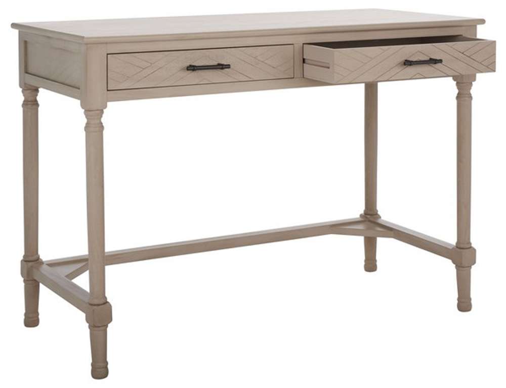 Safavieh - Mckinlee 2 Drawer Desk - Taupe - DSK5705C veiw 4