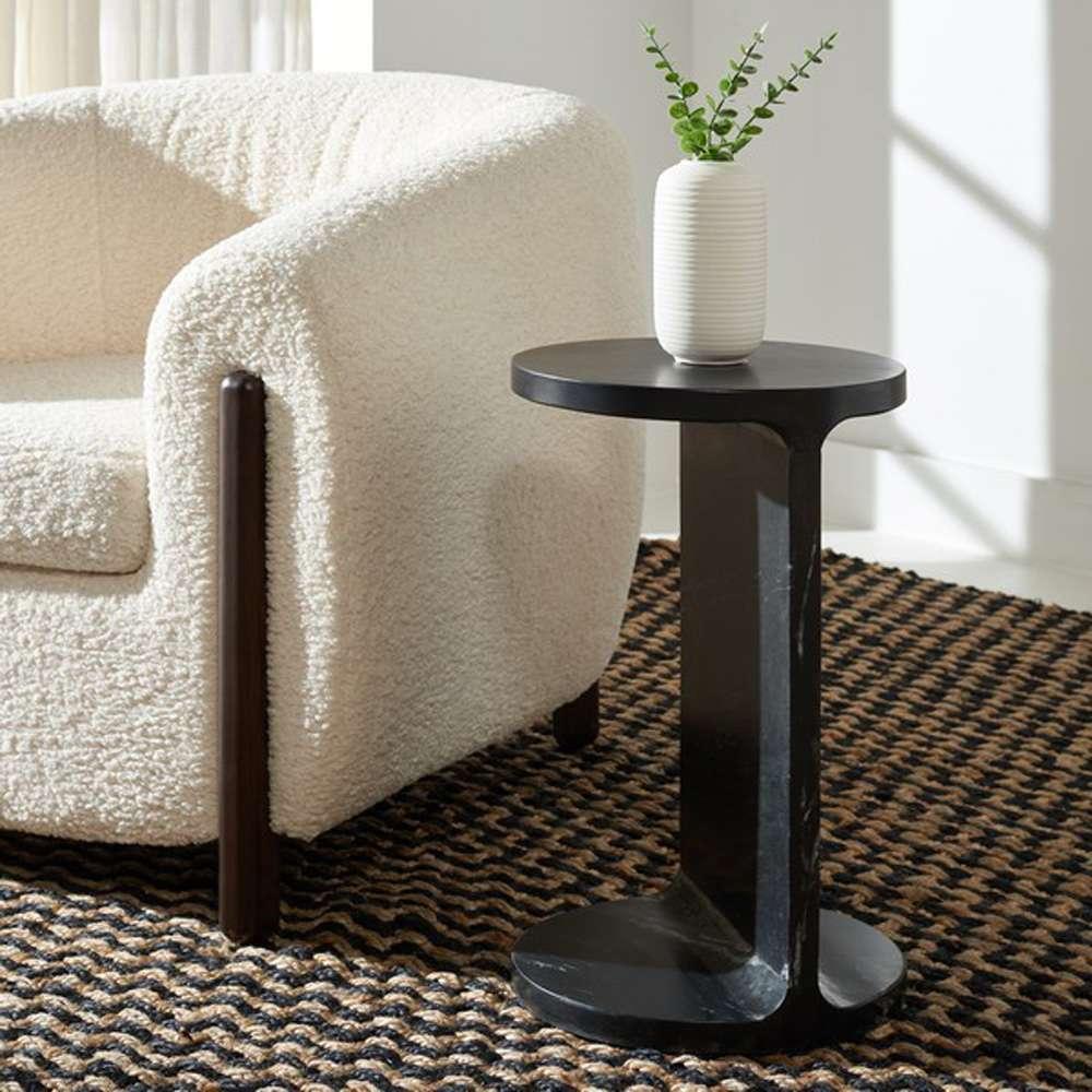Safavieh - Melinda Marble inCin Accent Table - Black - SFV9714C veiw 4