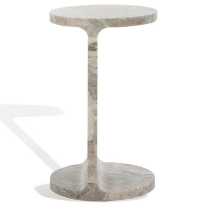 Safavieh - Melinda Marble inCin Accent Table - White - Brown - SFV9714B veiw 5