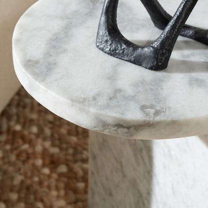 Safavieh - Melinda Marble inCin Accent Table - White - SFV9714A veiw 2