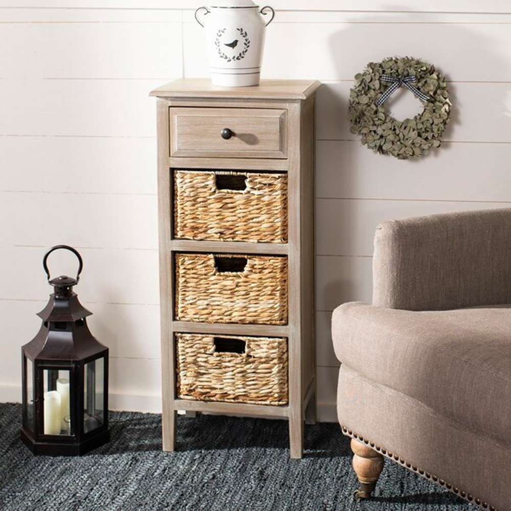 Safavieh - Michaela Storage Unit - White Washed - AMH5744E veiw 2