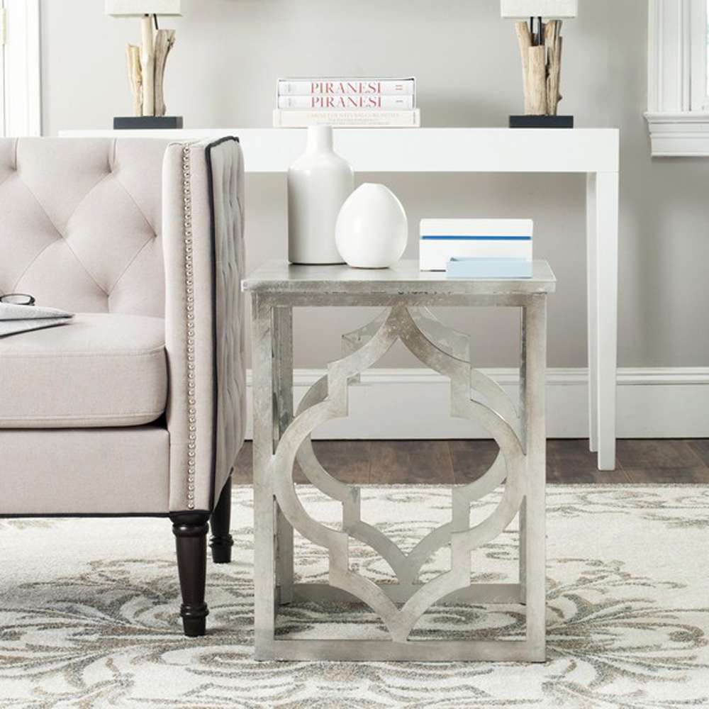 Safavieh - Milo End Table - Silver - AMH1508A veiw 2