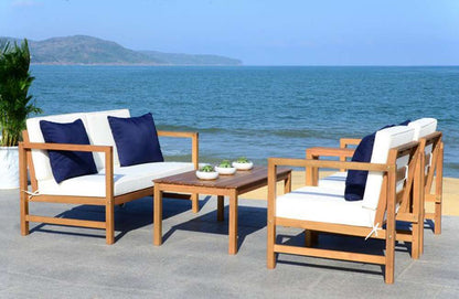 Safavieh - Montez 4 Piece Set - Natural - Bge + Solid Plw - PAT7030A veiw 1