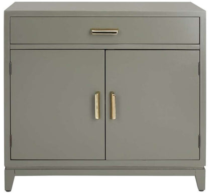 Safavieh - Nigel 2 Door 1 Drawer Chest - Dark Grey - Brass - CHS6600B veiw 1