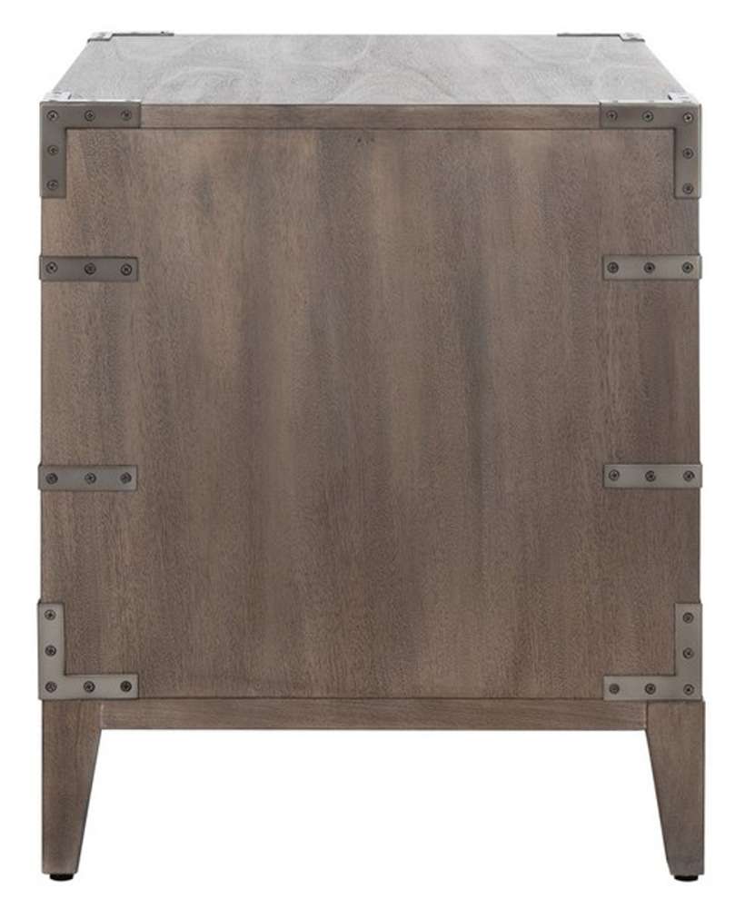 Safavieh - Nisha 3 Drawer Wood Nightstand - Light Brown - SFV7708B veiw 5