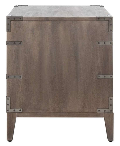 Safavieh - Nisha 3 Drawer Wood Nightstand - Light Brown - SFV7708B veiw 5