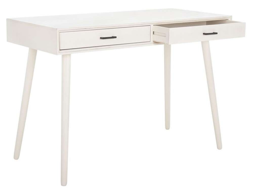 Safavieh - ODwyer 2 Drawer Desk - Distrssed White - DSK5708A veiw 4