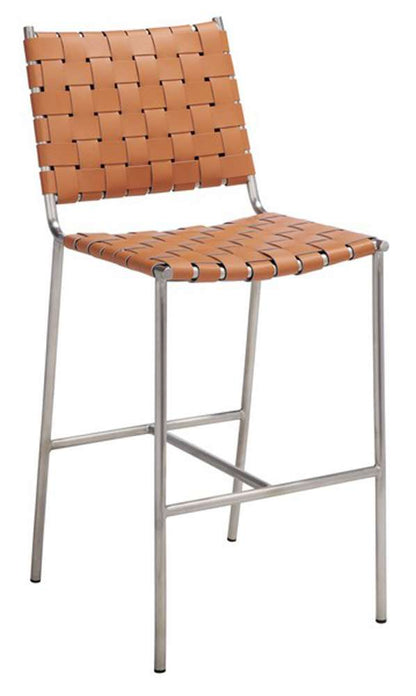 Safavieh - Olenna Woven Counter Stool - Cognac - Silver - BST3011A veiw 3