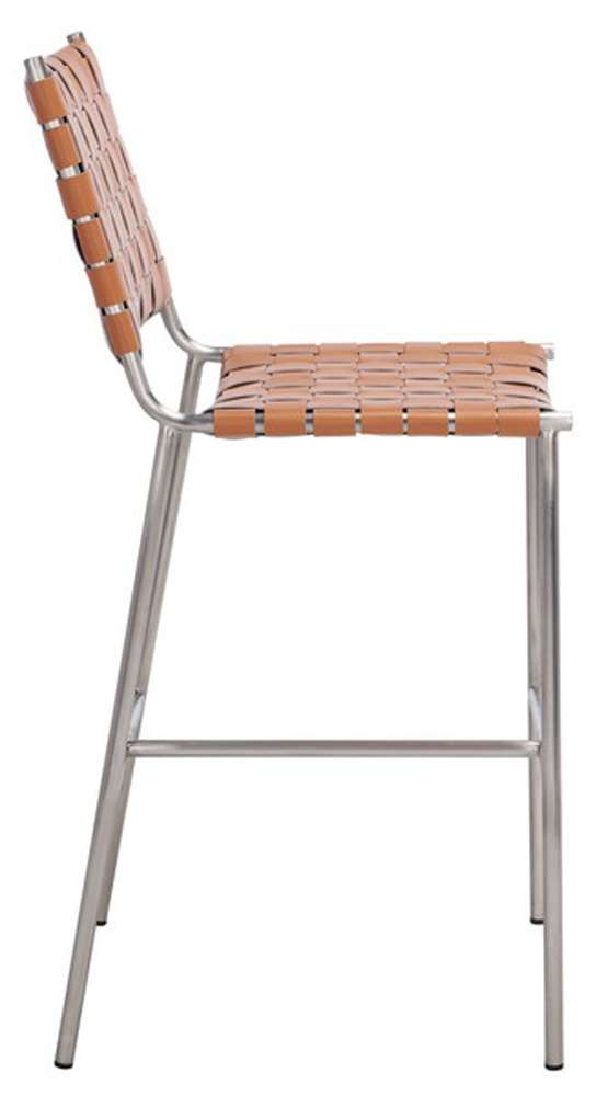 Safavieh - Olenna Woven Counter Stool - Cognac - Silver - BST3011A veiw 4