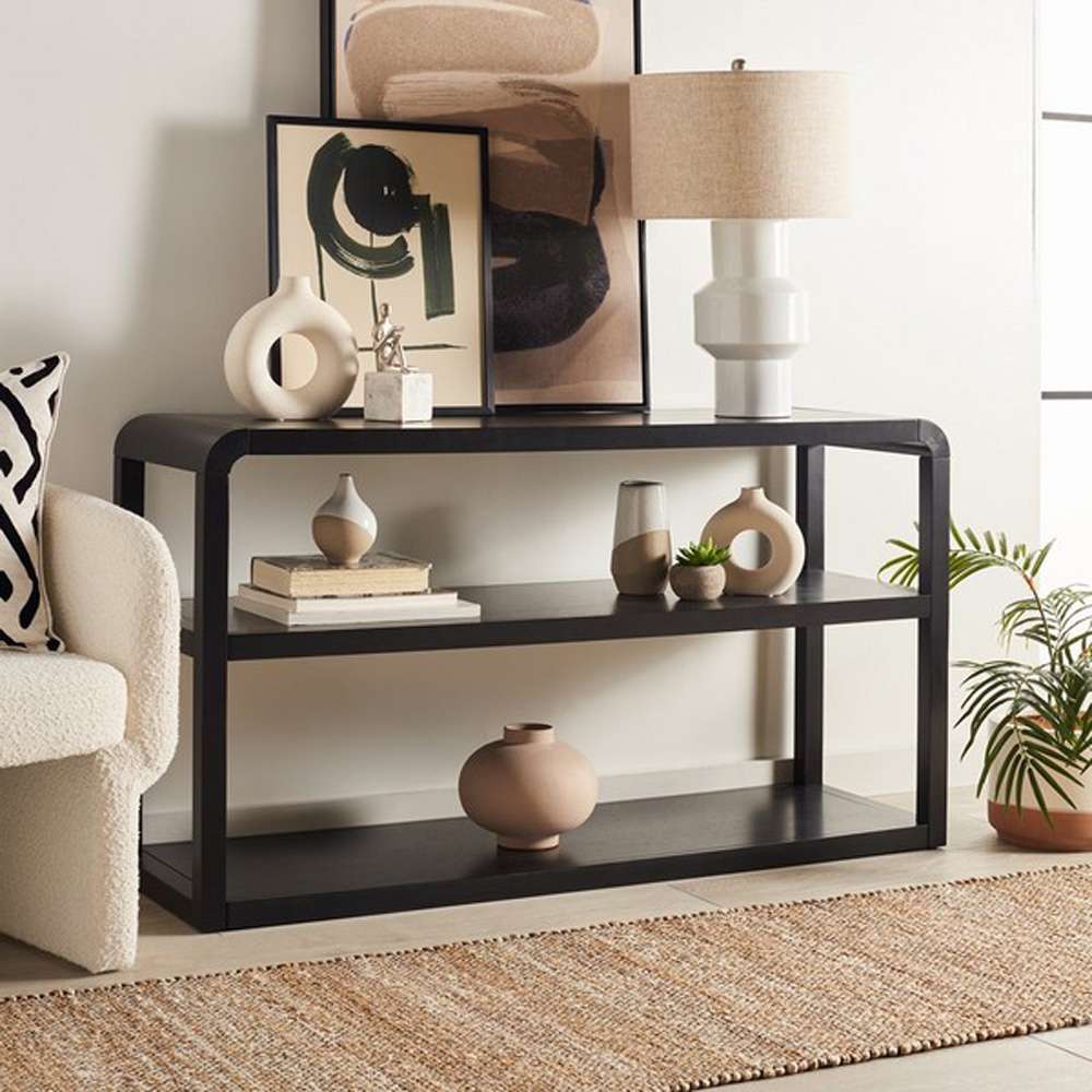 Safavieh - Omara 3 Tier Console Table - Black - CNS1501A veiw 2