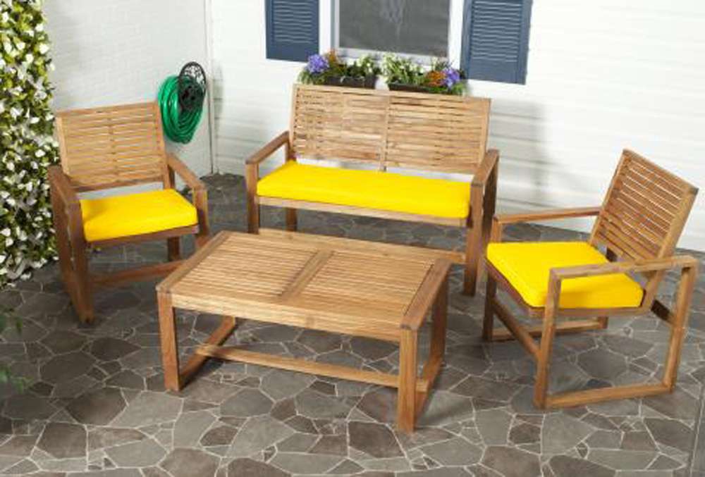 Safavieh - Ozark 4 Pc Set - Natural - Yellow - FOX6007B veiw 3