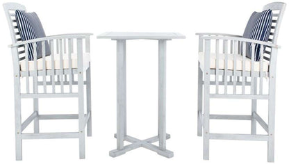 Safavieh - Pate 3Pc Bar Height Bistro Set - Grey - Bge + Thn Stp P - PAT7043H veiw 1