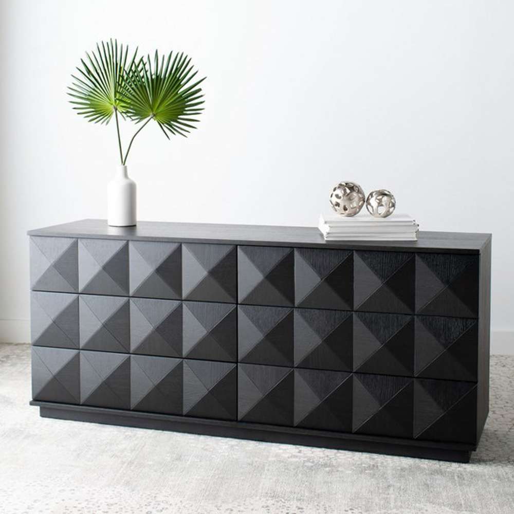 Safavieh - Patty 6 Drawer Dresser - Black - SFV7206A veiw 2