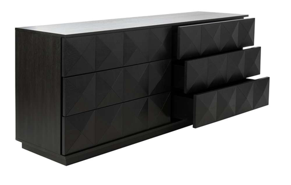 Safavieh - Patty 6 Drawer Dresser - Black - SFV7206A veiw 3