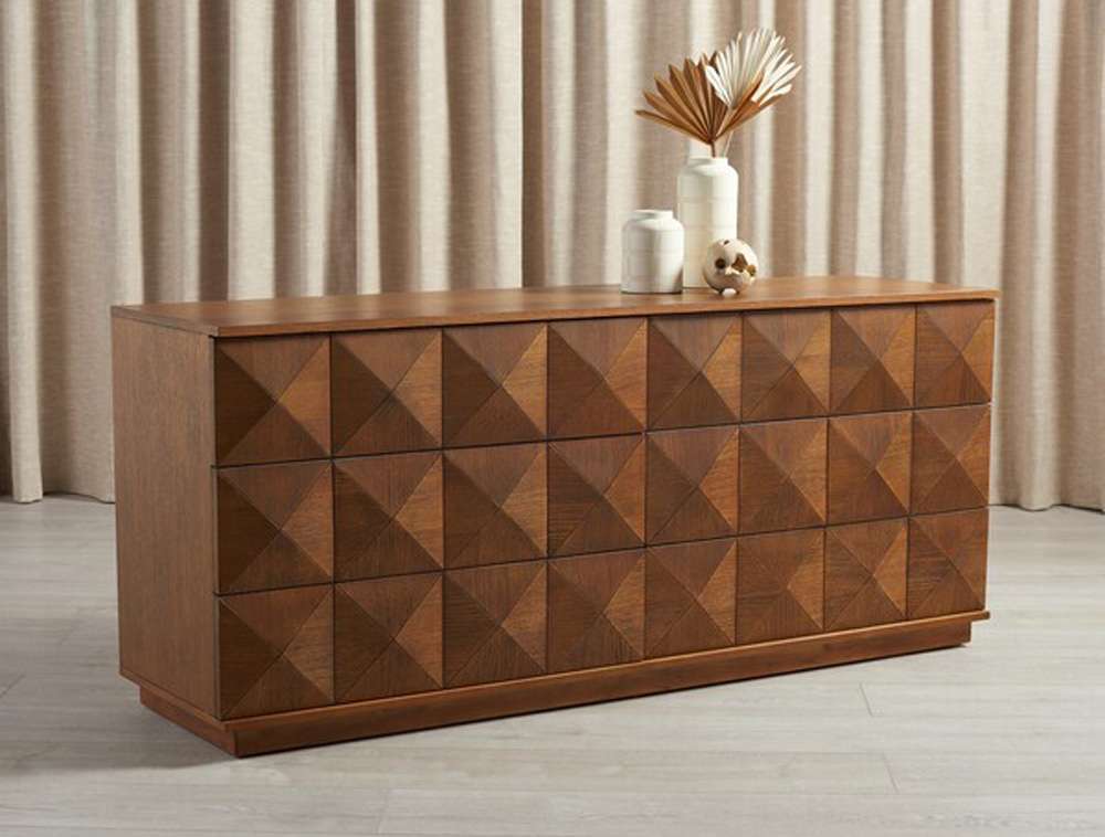 Safavieh - Patty 6 Drawer Dresser - Walnut - SFV7206B veiw 3