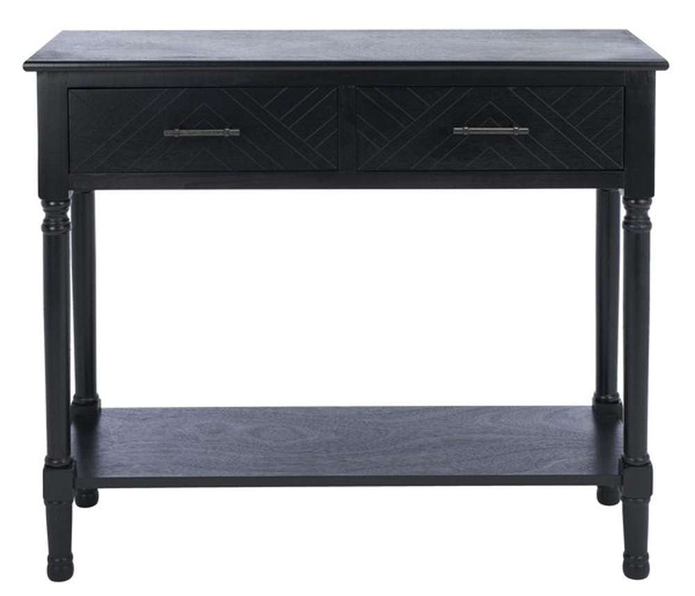 Safavieh - Peyton 2 Drawer Console Table - Black - CNS5704B veiw 1