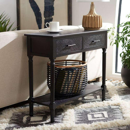 Safavieh - Peyton 2 Drawer Console Table - Black - CNS5704B veiw 2