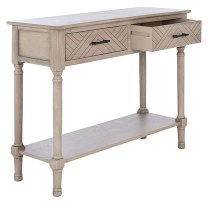 Safavieh - Peyton 2 Drawer Console Table - Greige - CNS5704D veiw 3