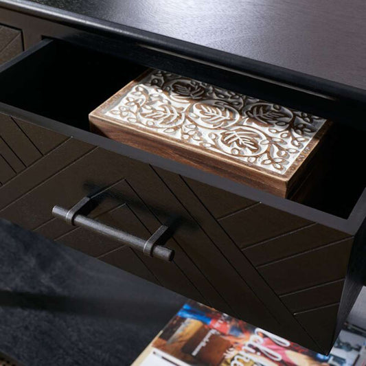 Safavieh - Peyton 3 Drawer Console Table - Black - CNS5705B veiw 2