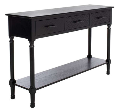 Safavieh - Peyton 3 Drawer Console Table - Black - CNS5705B veiw 4