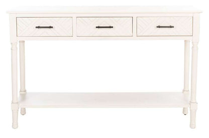 Safavieh - Peyton 3 Drawer Console Table - Distressed White  - CNS5705A veiw 1