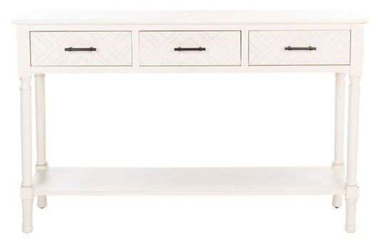 Safavieh - Peyton 3 Drawer Console Table - Distressed White  - CNS5705A veiw 1