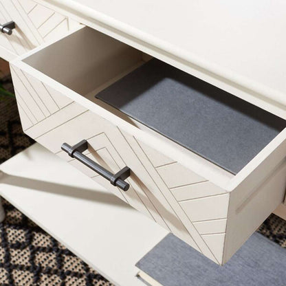 Safavieh - Peyton 3 Drawer Console Table - Distressed White  - CNS5705A veiw 2
