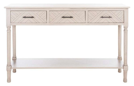 Safavieh - Peyton 3 Drawer Console Table - Greige - CNS5705D veiw 1