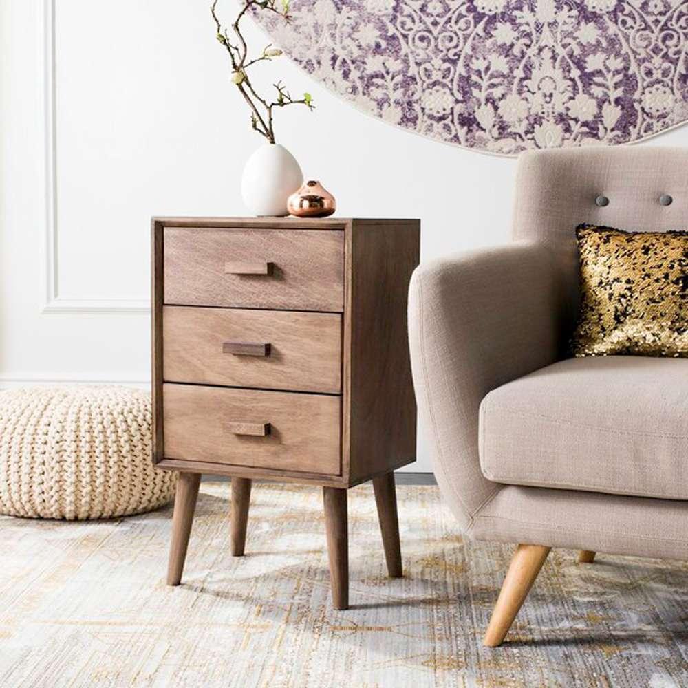 Safavieh - Pomona 3 Drawer Chest - Light Brown - CHS5700B veiw 3