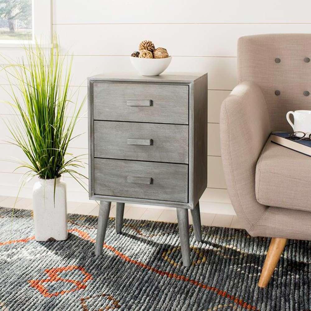 Safavieh - Pomona 3 Drawer Chest - Slate - Grey - CHS5700C veiw 3