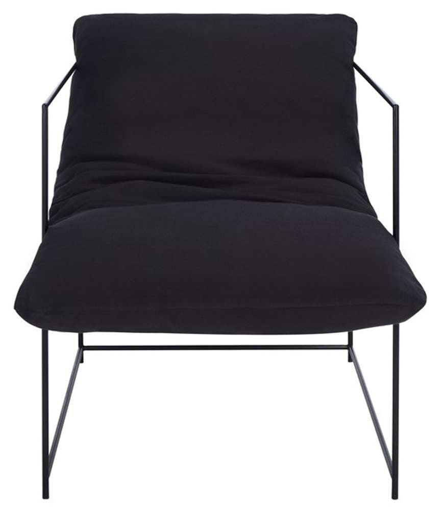 Safavieh - Portland Pillow Top Acct Chair - Black - Black - ACH4511B veiw 1
