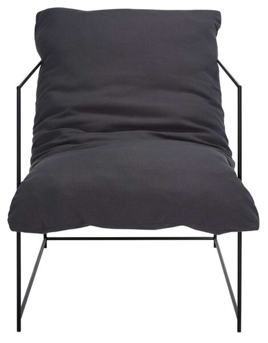 Safavieh - Portland Pillow Top Acct Chair - Grey - Black - ACH4511C veiw 1