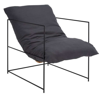 Safavieh - Portland Pillow Top Acct Chair - Grey - Black - ACH4511C veiw 3