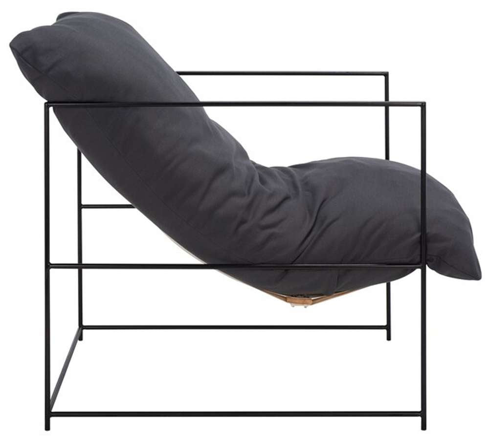 Safavieh - Portland Pillow Top Acct Chair - Grey - Black - ACH4511C veiw 4