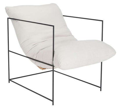 Safavieh - Portland Pillow Top Acct Chair - Ivory - Black - ACH4511A veiw 3