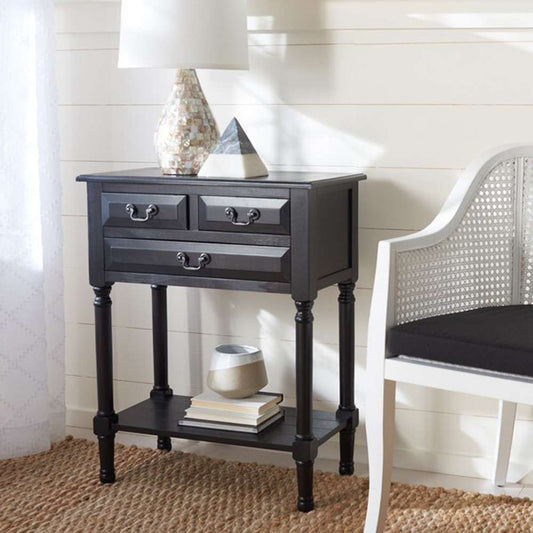 Safavieh - Primrose 3 Dwr Console Table - Black - CNS5707B veiw 2