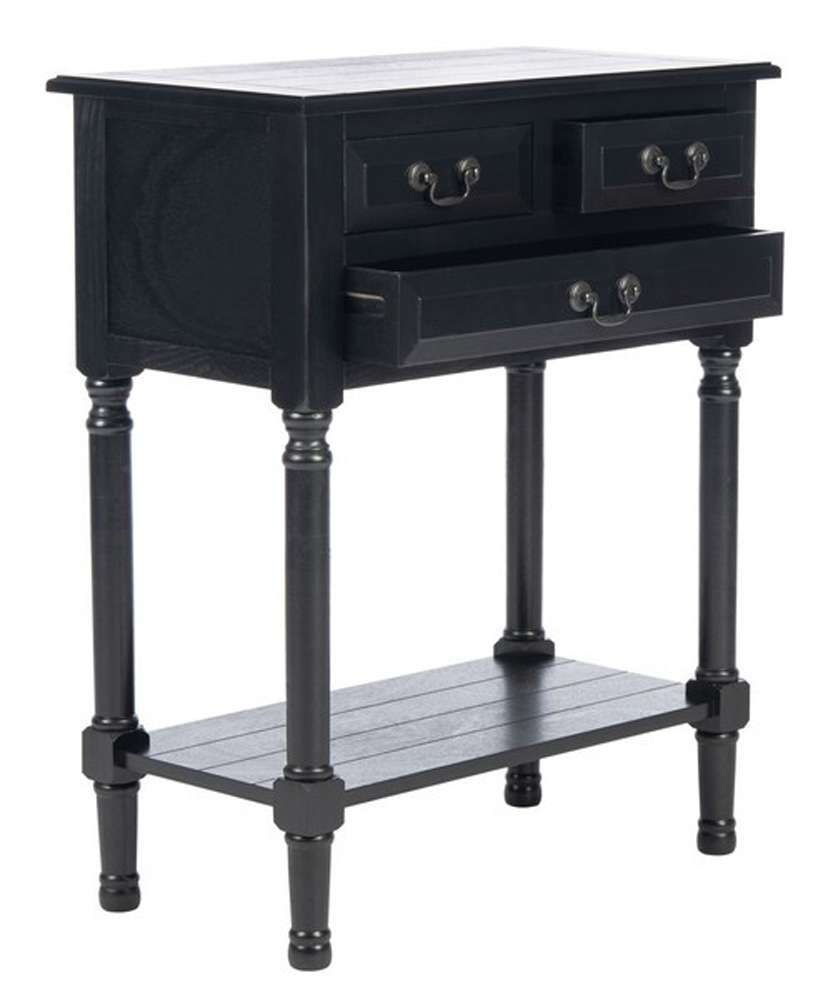 Safavieh - Primrose 3 Dwr Console Table - Black - CNS5707B veiw 3