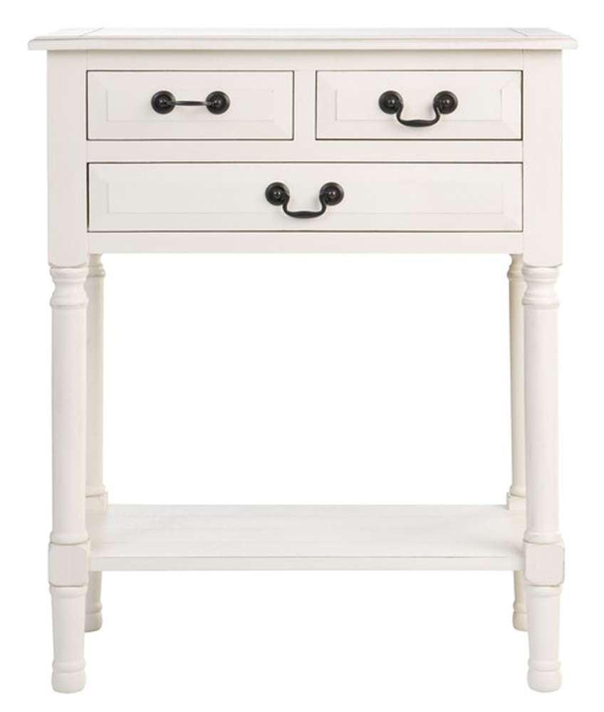 Safavieh - Primrose 3 Dwr Console Table - Distrssed White - CNS5707A veiw 1