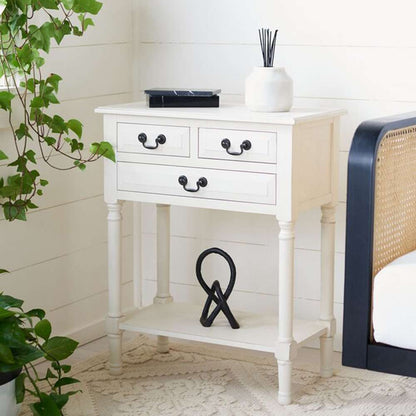 Safavieh - Primrose 3 Dwr Console Table - Distrssed White - CNS5707A veiw 2