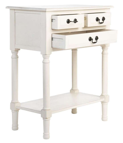 Safavieh - Primrose 3 Dwr Console Table - Distrssed White - CNS5707A veiw 4