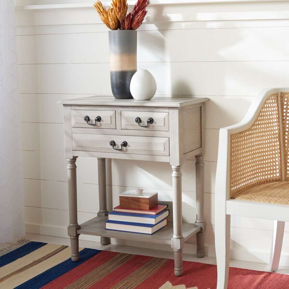 Safavieh - Primrose 3 Dwr Console Table - Greige - CNS5707D veiw 2