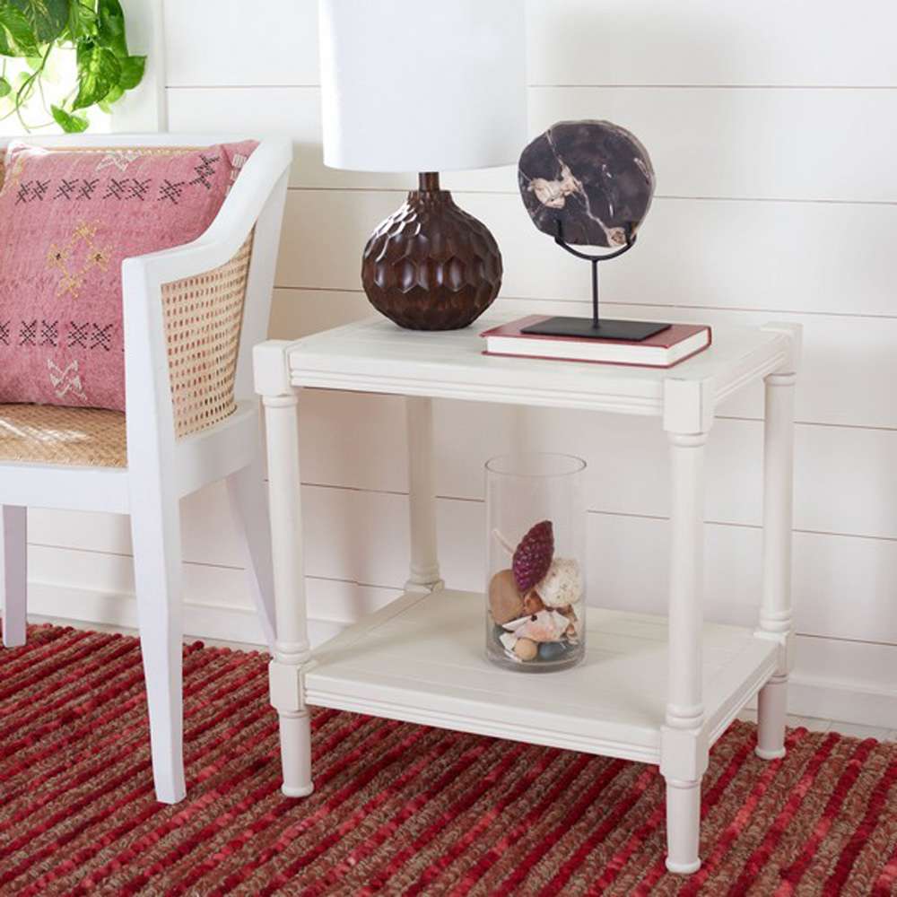 Safavieh - Rafiki Rect Accent Table - Distressed White  - ACC5710A veiw 2